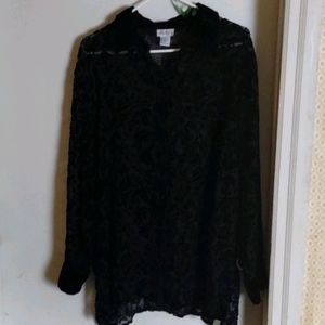 Women's long sleeve lacey blouse.